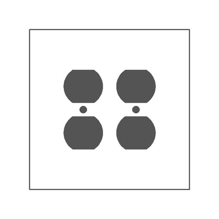 Mulberry Number of Gangs: 2 Steel, Painted/Smooth Semi-Gloss Finish, Ivory 84802